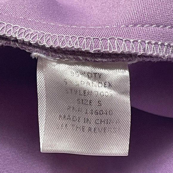 Signature 8 Purple Velvet Zip Flare‎ Mini Skirt Womens Size S Small EUC - Picture 4 of 6